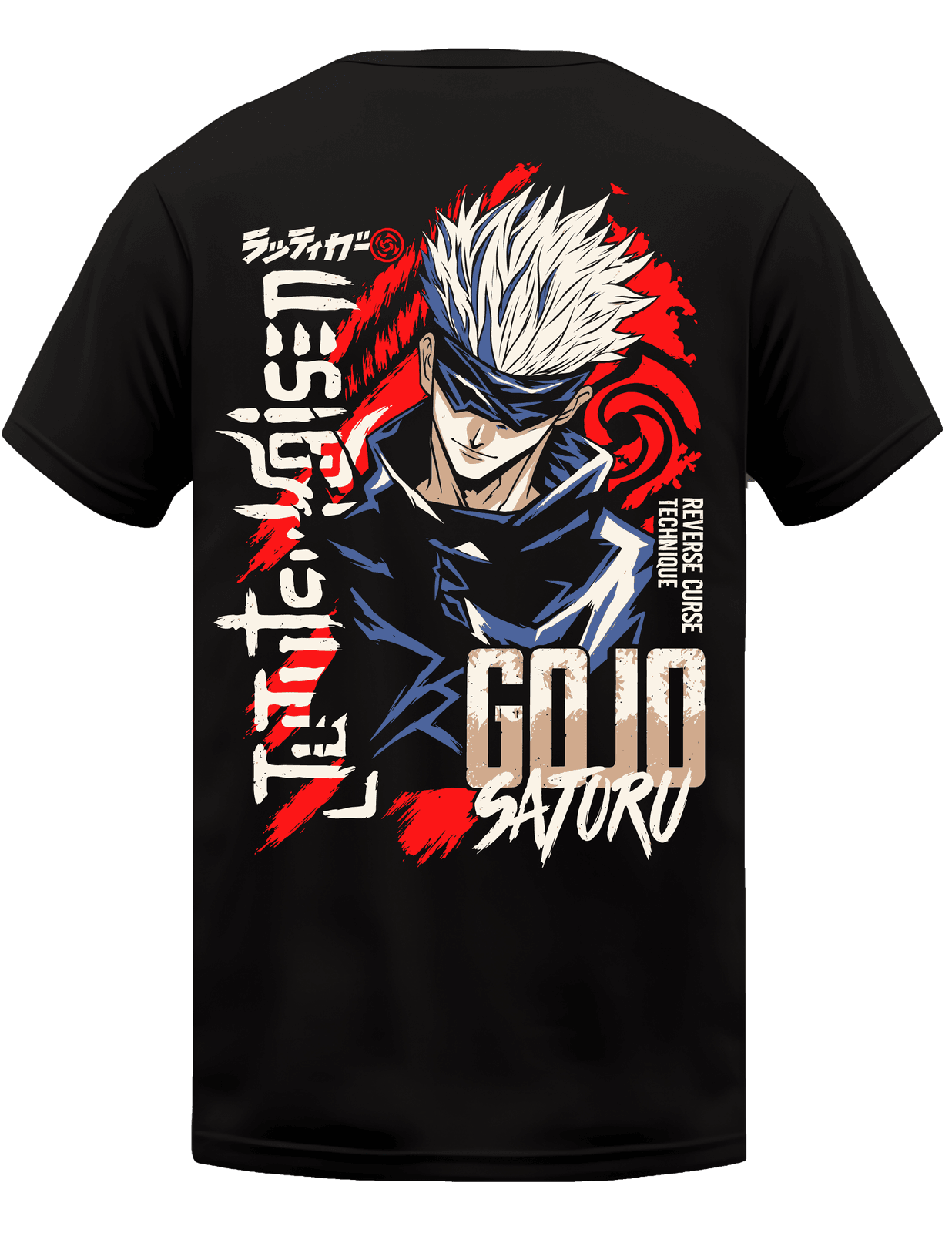 KIKO WEAR Satoru Gojo Black T-shirt