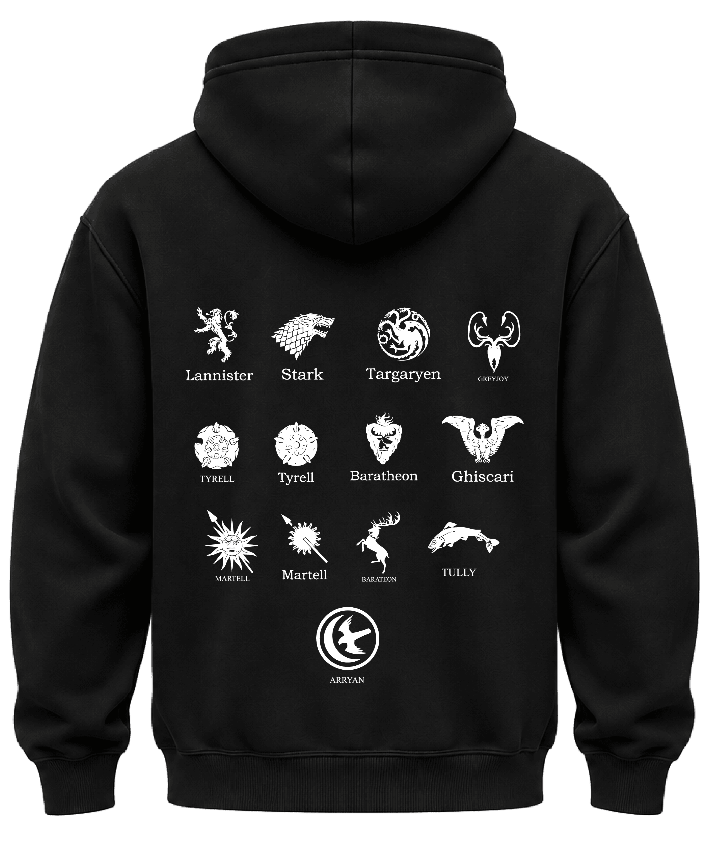 KIKO WEAR Game of Thrones 2 Hoodie Black hoodie