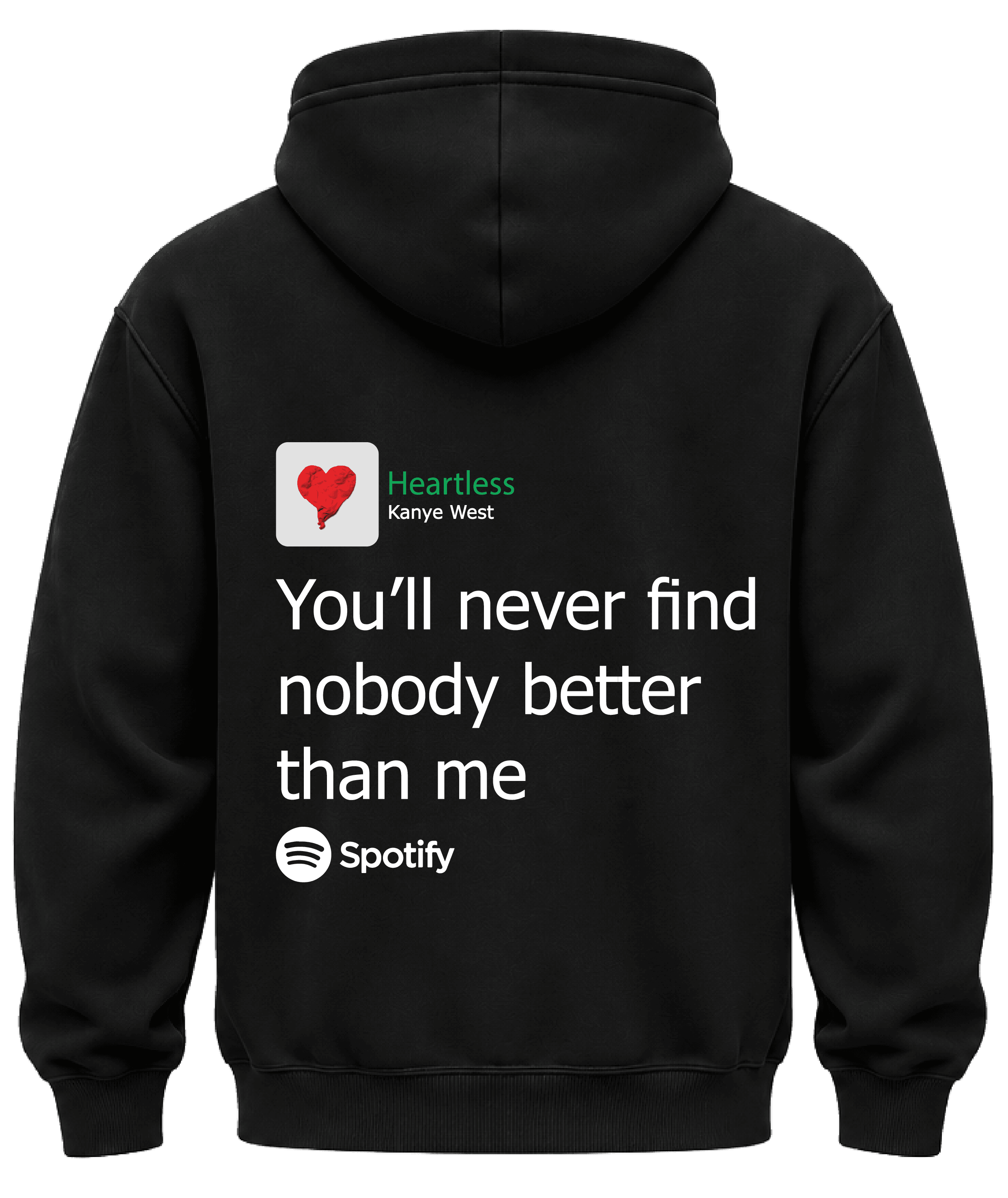 KIKO WEAR Heartless Kanye West Hoodie Black hoodie