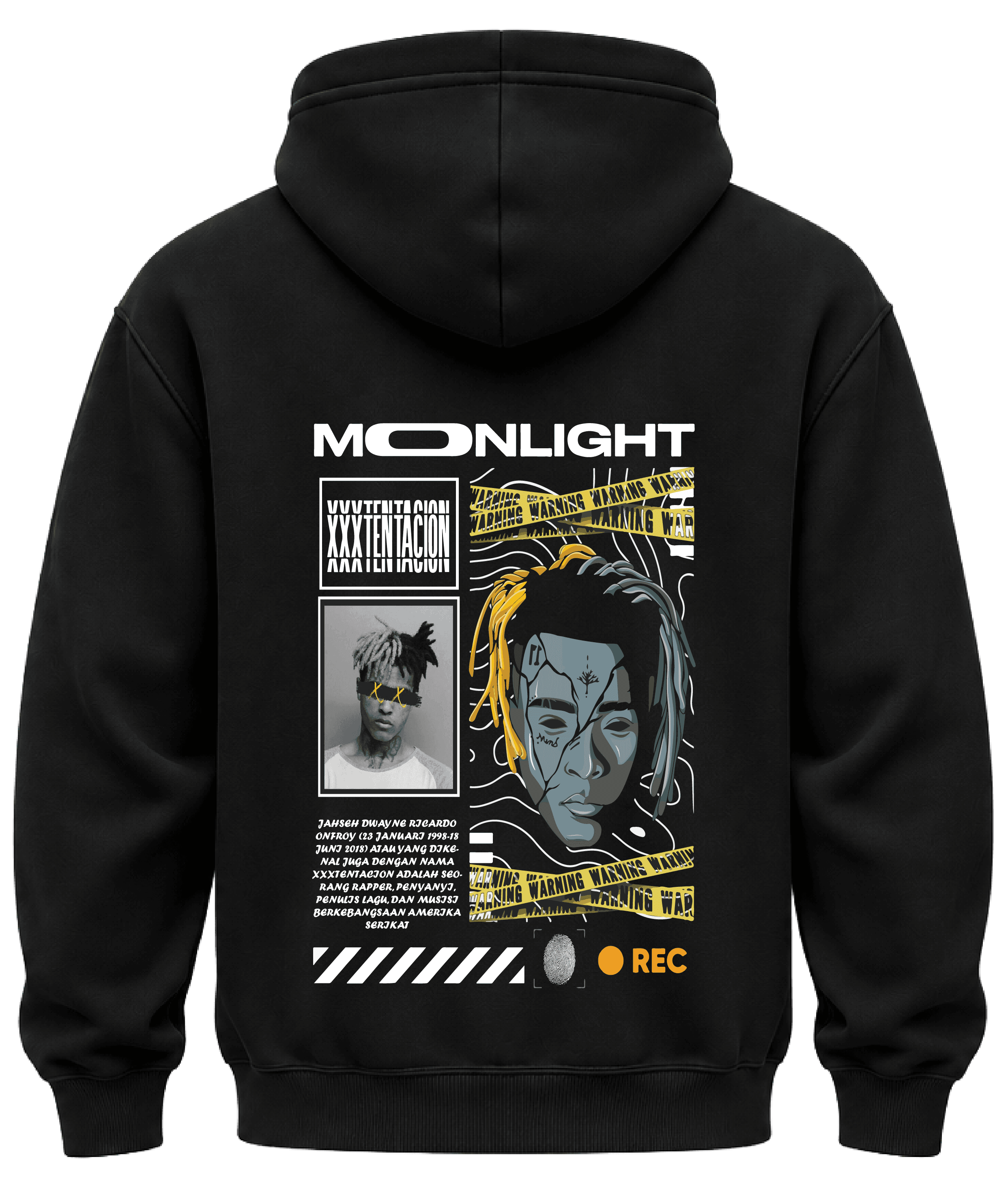 KIKO WEAR Moonlight XXXTentacion Hoodie Black hoodie