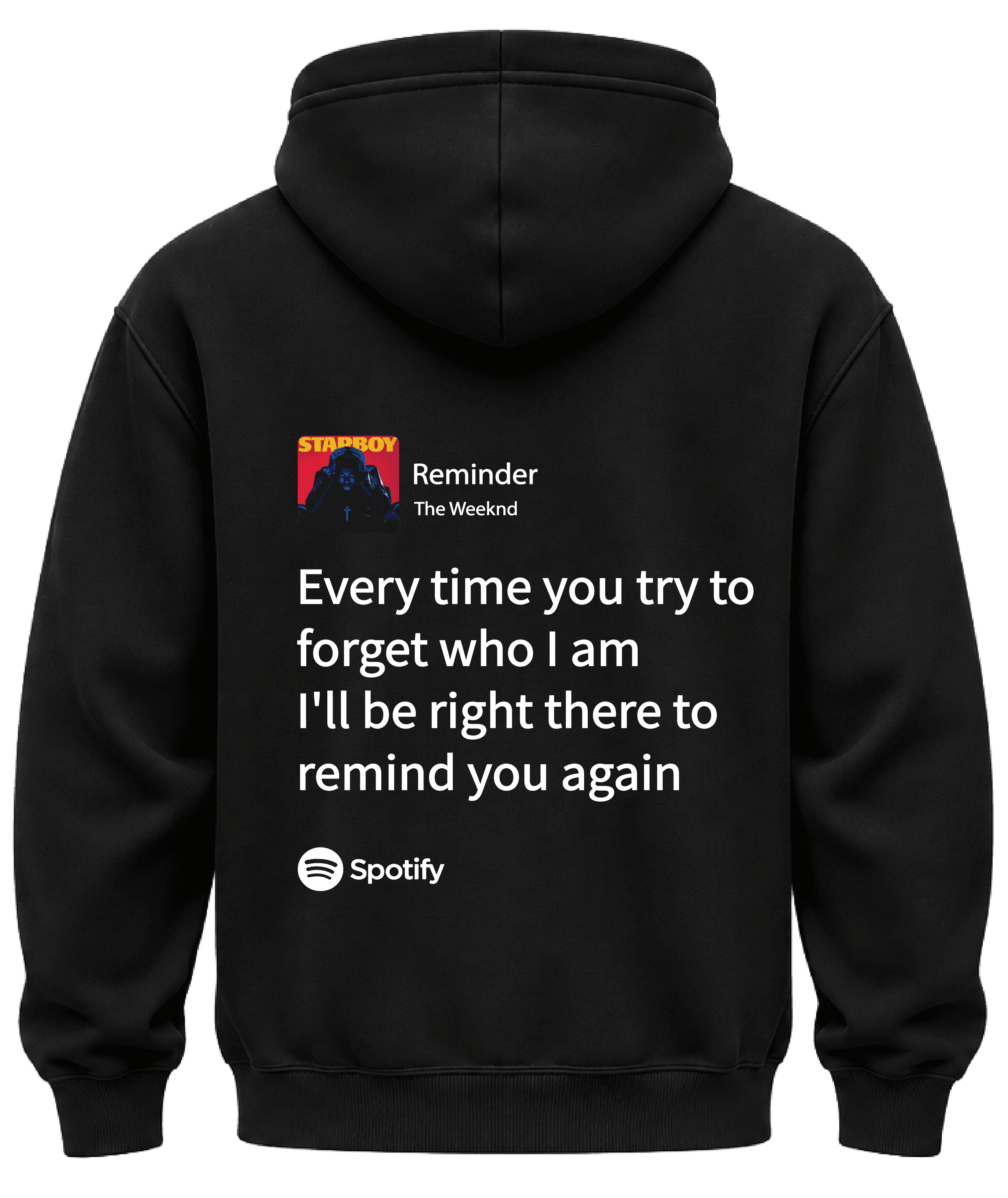 KIKO WEAR Reminder The Weeknd Hoodie Black hoodie