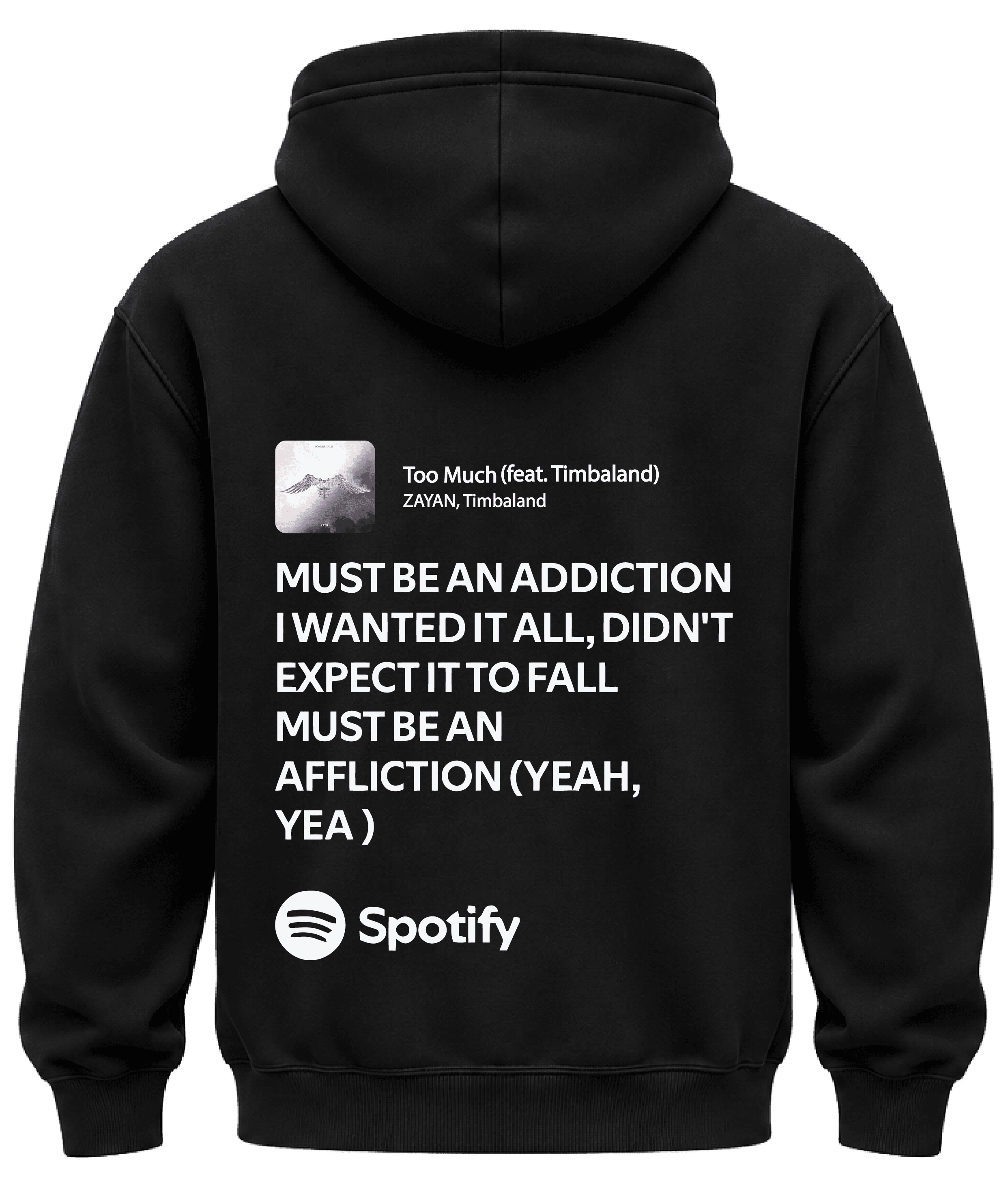 KIKO WEAR Too Much ZAYN Hoodie Black hoodie