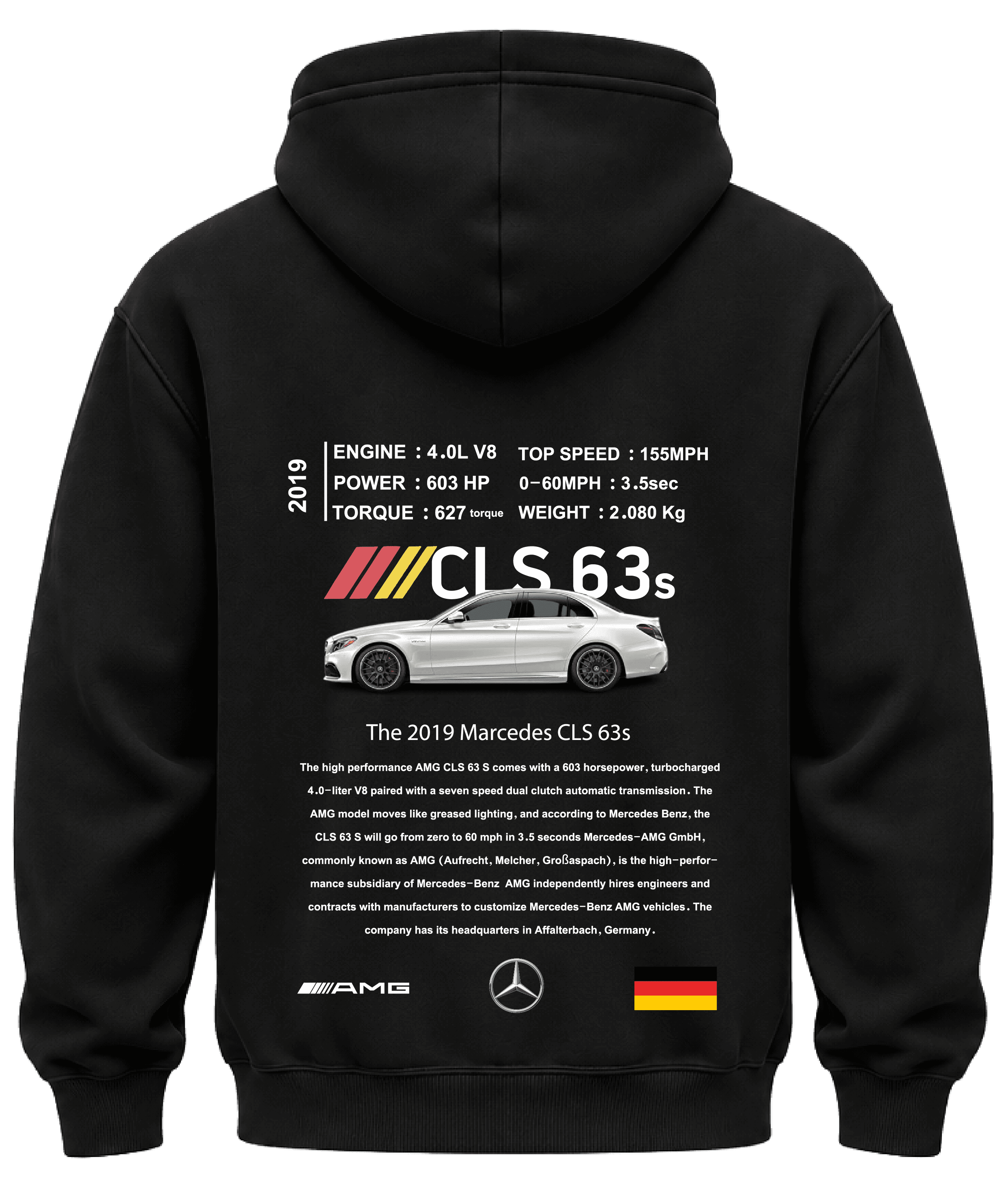 KIKO WEAR CLS 63s Hoodie Black hoodie