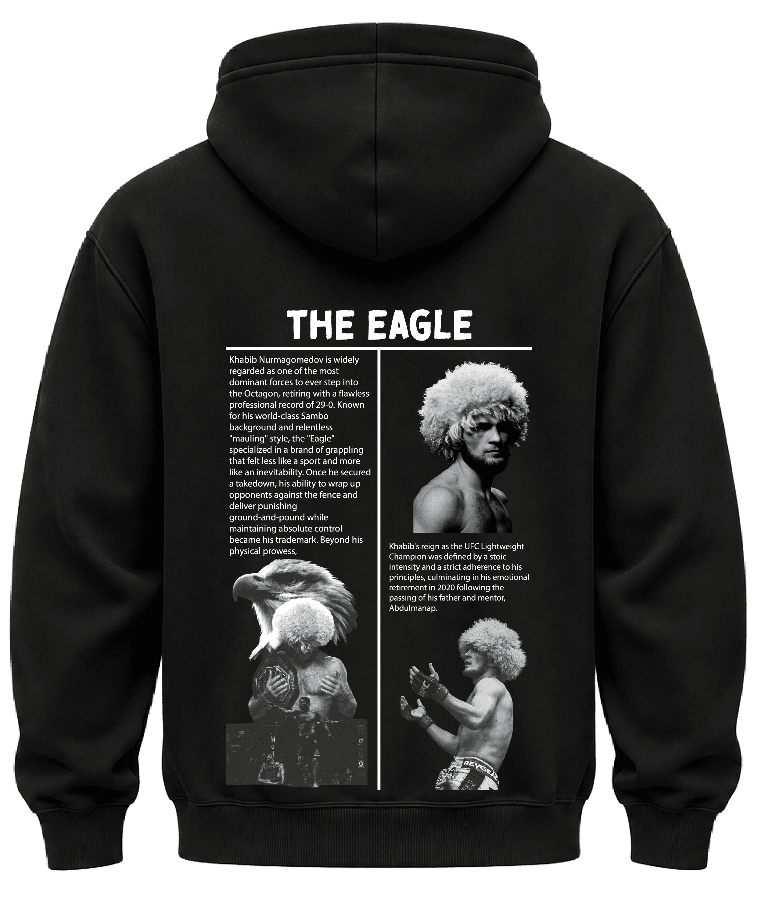 KIKO WEAR Khabib Nurmagomedov Hoodie Black hoodie