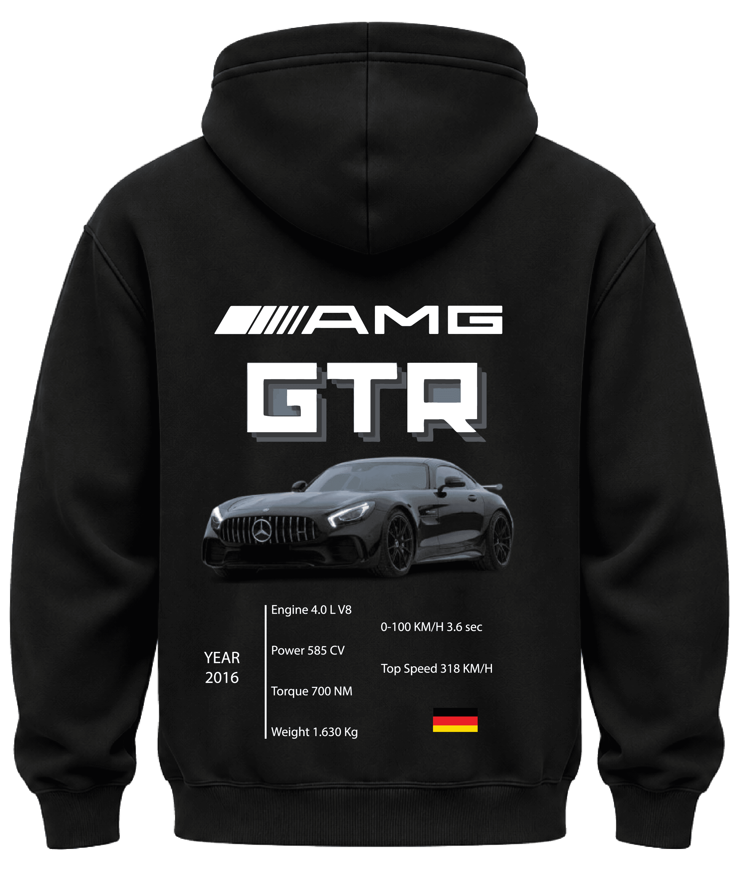 KIKO WEAR Mercedes GTR Hoodie Black hoodie