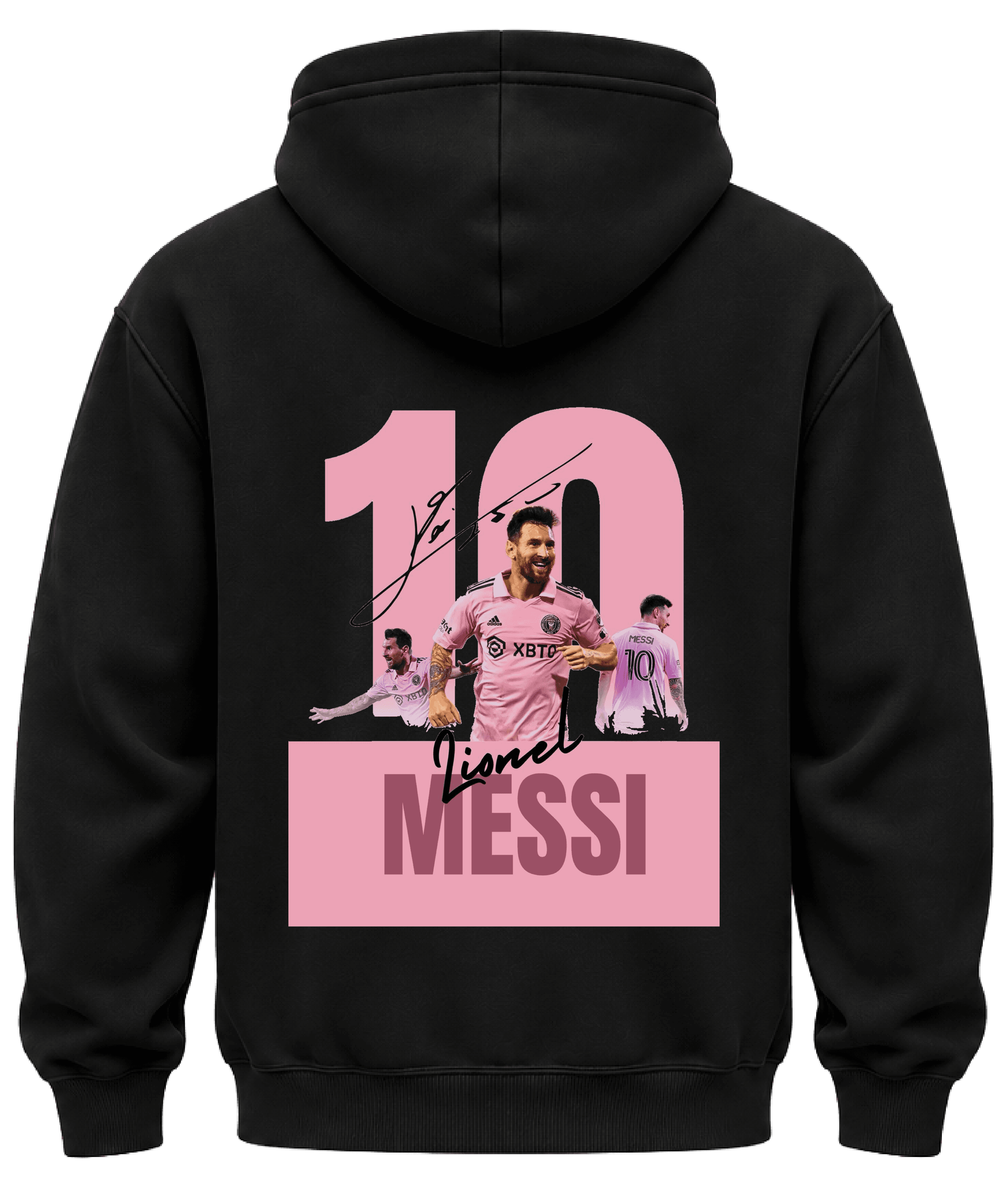 KIKO WEAR Pink Messi Hoodie Black hoodie