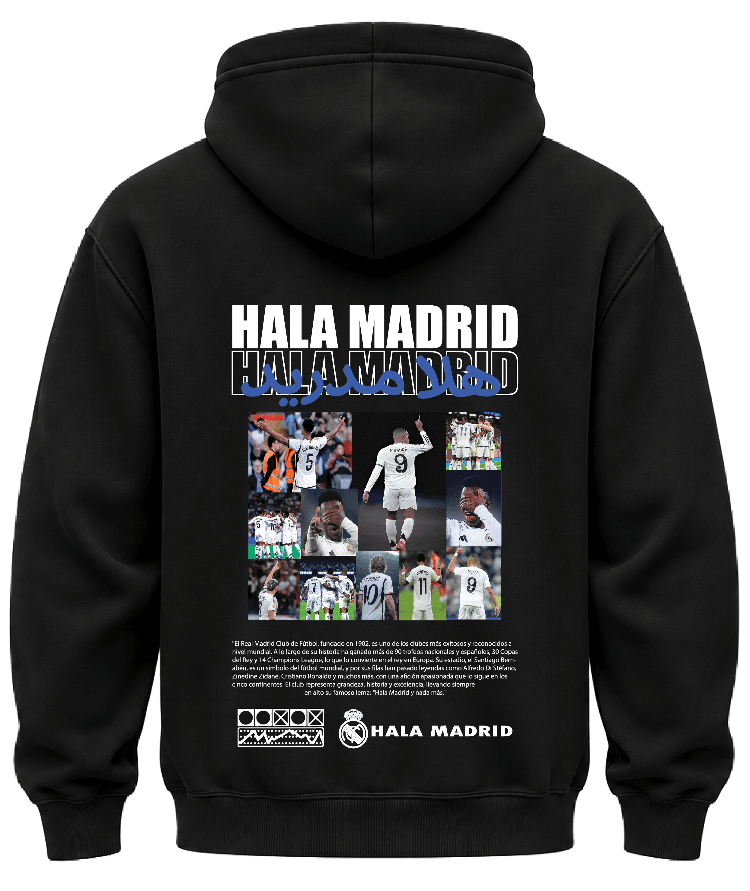 KIKO WEAR Real Madrid Hoodie Black hoodie