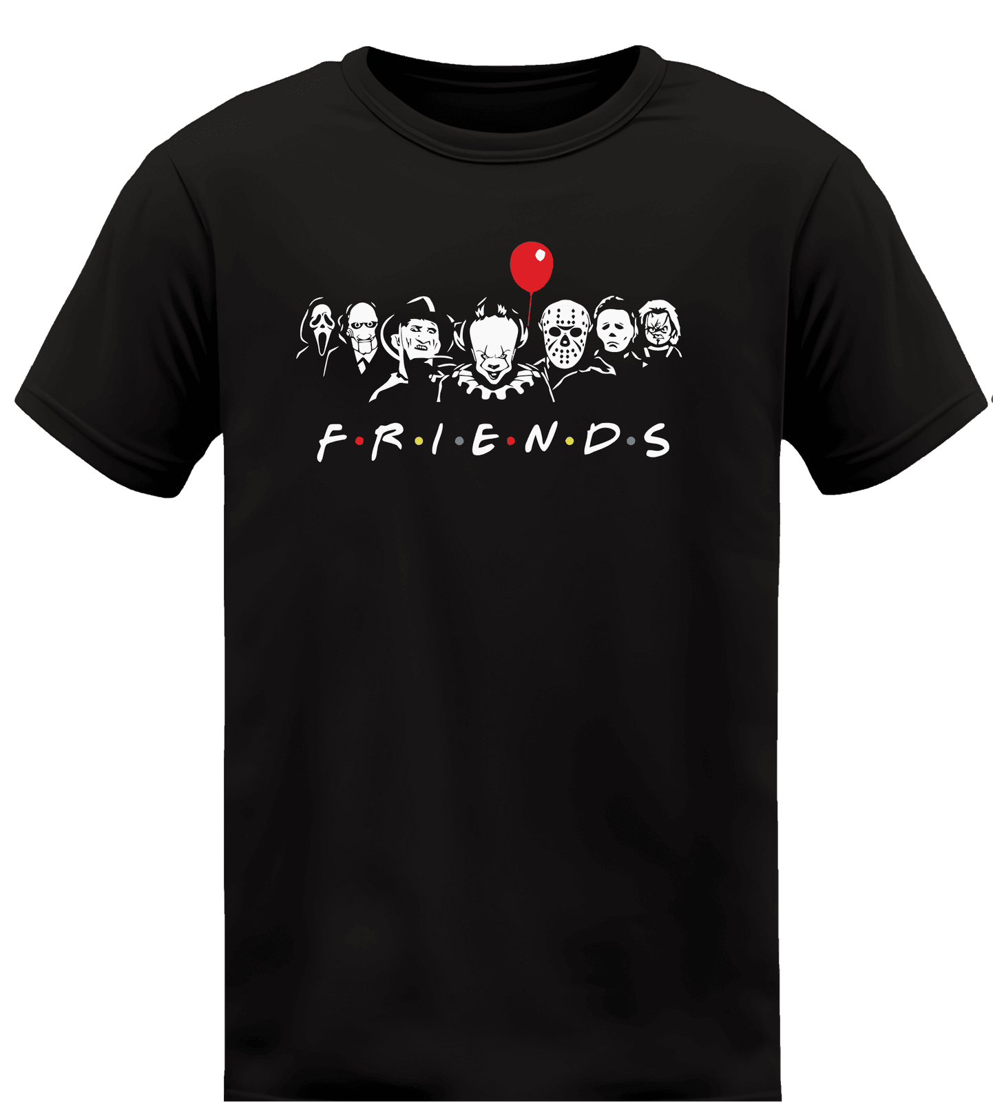 KIKO WEAR Horror Friends Black T-shirt