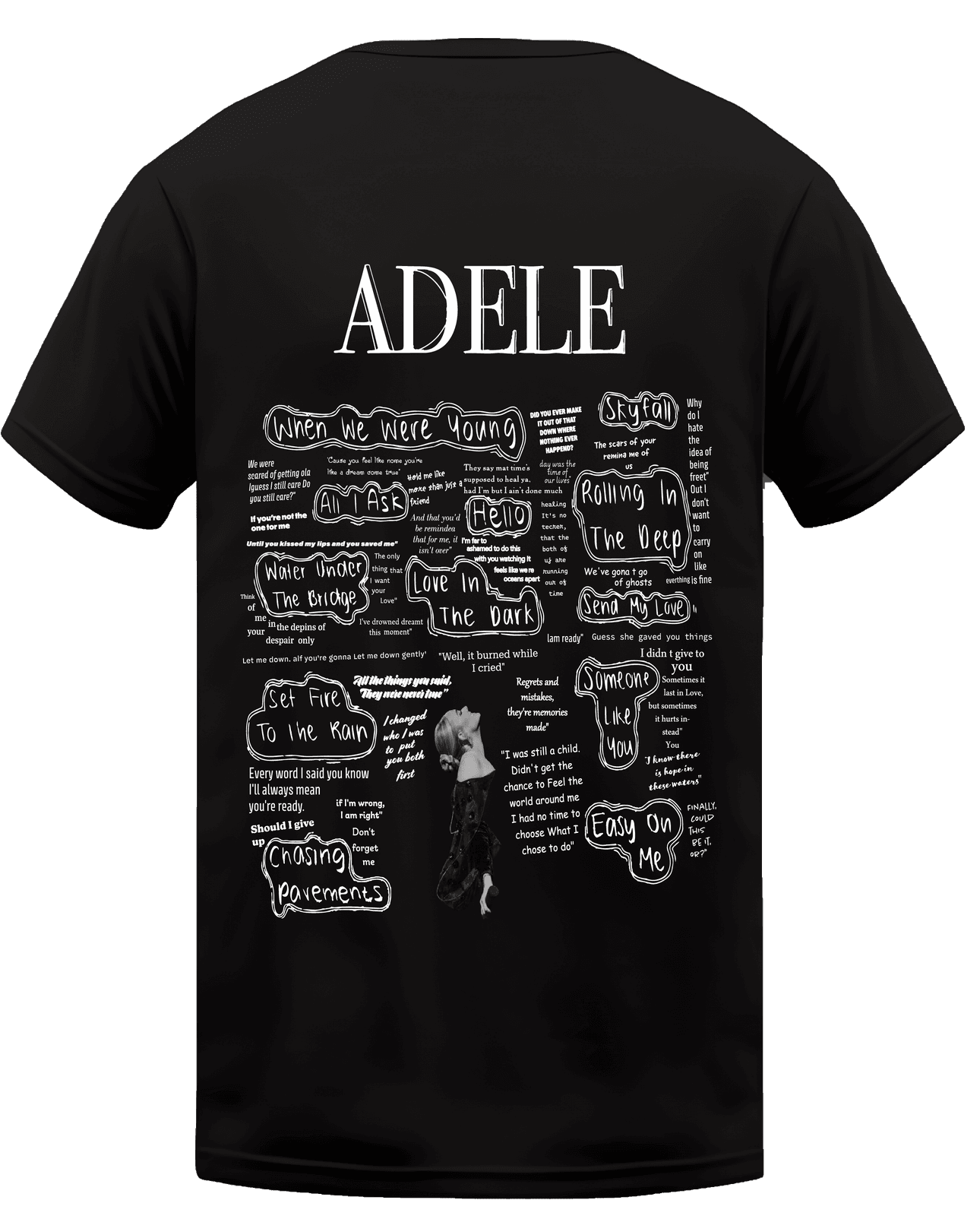 KIKO WEAR Adele Black T-shirt