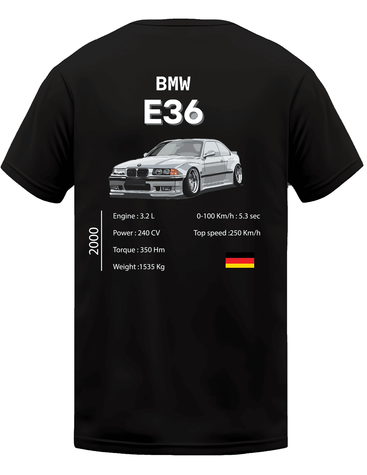 KIKO WEAR E36 Black T-shirt