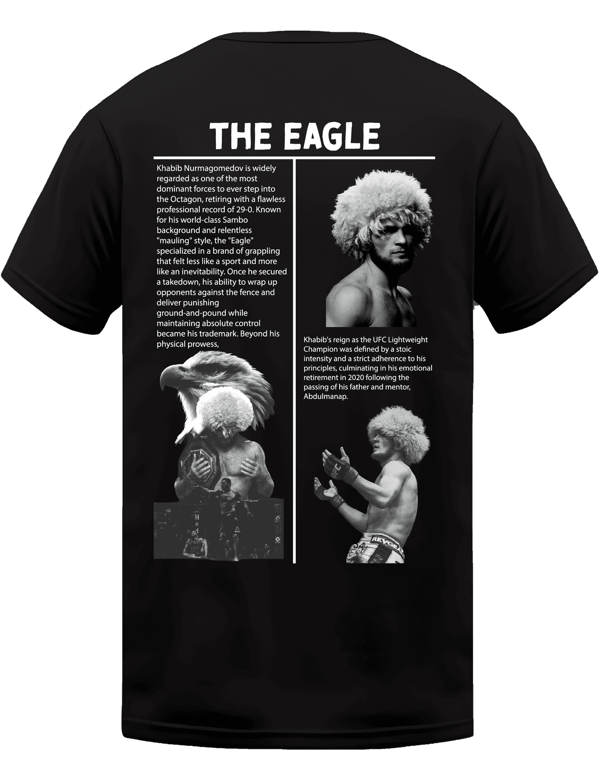 KIKO WEAR Khabib Nurmagomedov Black T-shirt